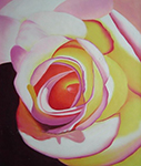 Flowers painting on canvas FLO0054
