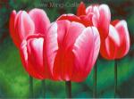 Flowers painting on canvas FLO0072