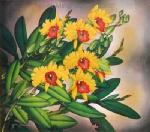 Flowers painting on canvas FLO0107