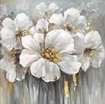 Flowers painting on canvas FLO0152