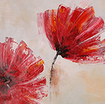 Flowers painting on canvas FLO0155