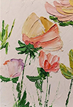 Flowers painting on canvas FLO0158