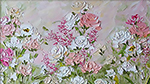 Flowers painting on canvas FLO0166