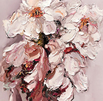 Flowers painting on canvas FLO0174