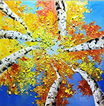Forests painting on canvas FOR0041