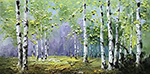 Forests painting on canvas FOR0047