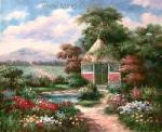 Gardens painting on canvas GAR0009