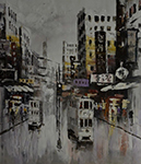 Hong Kong painting on canvas HKG0004