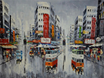 Hong Kong painting on canvas HKG0005