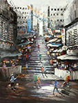 Hong Kong painting on canvas HKG0007