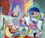  Hofmann,  HOF0025 Hans Hofmann Oil Painting Reproduction