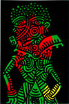 Keith Haring replica painting Hari21