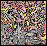 Keith Haring replica painting Hari24