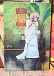Paintings In Stock Victorian Lady  painting on canvas INS0011