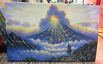 Paintings In Stock Mountain Lanscape  painting on canvas INS0056