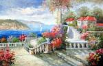  ,  MED0002 Mediterranean Oil Painting