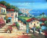 Mediterranean painting on canvas MED0032