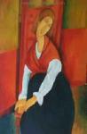  Modigliani,  MOD0015 Modigliani Copy Painting