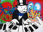 Alec Monopoly replica painting Mono7