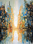 New York painting on canvas NYC0003