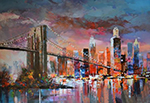 New York painting on canvas NYC0009