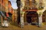  ,  OSF0013 Oil Painting of Old Shopfront