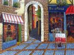  ,  OSF0016 Oil Painting of Old Shopfront