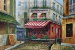 Old French Shopfront painting on canvas OSF0017