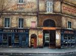 Old French Shopfront painting on canvas OSF0018