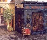 Old French Shopfront painting on canvas OSF0020