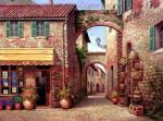 Old French Shopfront painting on canvas OSF0021