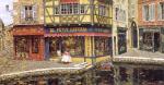  ,  OSF0042 Oil Painting of Old Shopfront