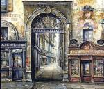  ,  OSF0048 Oil Painting of Old Shopfront