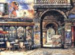  ,  OSF0049 Oil Painting of Old Shopfront