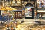  ,  OSF0050 Oil Painting of Old Shopfront