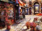  ,  OSF0051 Oil Painting of Old Shopfront