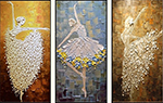 Group Painting Sets Dancing 3 Panel painting on canvas PAD0004