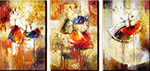 Group Painting Sets Dancing 3 Panel painting on canvas PAD0005