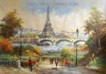 Paris painting on canvas PAR0004