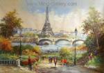  ,  PAR0004 Oil Painting of Paris