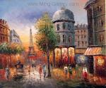  ,  PAR0005 Oil Painting of Paris