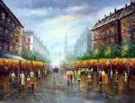  ,  PAR0012 Oil Painting of Paris