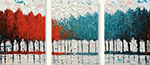 Group Painting Sets Forests 3 Panel painting on canvas PAT0009