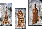 Places European Landmarks 3 Panel