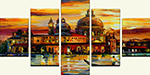Group Painting Sets Places Venice 5 Panel painting on canvas PAX0005