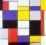  Mondrian,  PMO0004 Mondrian Art Reproduction