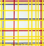  Mondrian,  PMO0009 Mondrian Art Reproduction