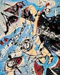  Pollock,  POL0007 Abstract Expressionist Art Reproduction