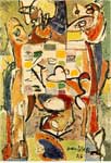 Jackson Pollock replica painting POL0009