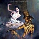 Chinese Magic Ladies painting on canvas PRA0023